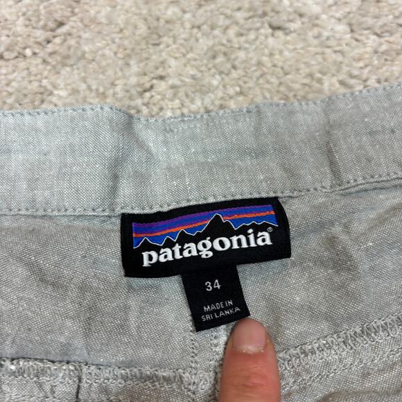 Patagonia Back Step 10" Hemp Organic Cotton Shorts Men's 34 - Picture 5 of 11